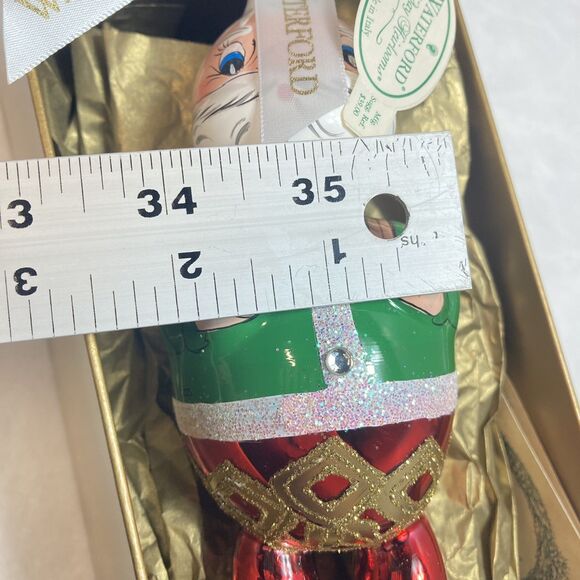 Waterford Glass Limited Ed Christmas Ornament 'In For The Night Santa' w/ Box - Picture 10 of 10